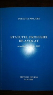 Statutul profesiei de avocat foto