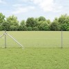 VidaXL &Icirc;ngrădire cu st&acirc;lpi Argintiu 0.6 x 10 m otel acoperit cu PVC