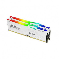 Memorie RAM Kingston, DIMM, DDR5, 32GB, 6000MHz, CL40, 1.35V, FURY Beast White,