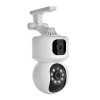 Camera Supraveghere Dubla 4MP, Zoom, PTZ, IP, V380, WiFi, Audio, Alarma, LED, Infrarosu, Interior, Cloud/Card TF