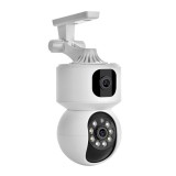 Camera Supraveghere Dubla 4MP, Zoom, PTZ, IP, V380, WiFi, Audio, Alarma, LED, Infrarosu, Interior, Cloud/Card TF