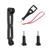 Prelungitor scurt,Surewo, pentru filmare panoramica cu Insta 360 X4, Osmo Action 5 Pro, GoPro Hero 13, aluminiu