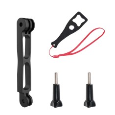 Prelungitor scurt,Surewo, pentru filmare panoramica cu Insta 360 X4, Osmo Action 5 Pro, GoPro Hero 13, aluminiu