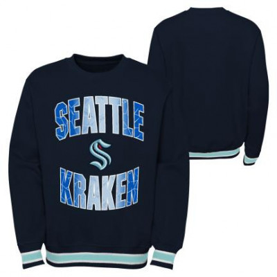 Seattle Kraken hanorac de copii Classic Blueliner Crew Neck - Dětsk&amp;eacute; L (13 - 14 let) foto