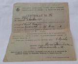 RECENSAMANTUL GENERAL AL ROMANIEI din anul 1941 - Certificat, document vechi din perioada regala