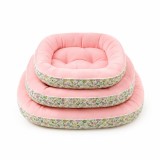 Set 3 Paturi Căptușite pentru Animale, Roz cu Model Floral