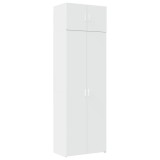 Cumpara ieftin Dulap de depozitare, alb, 70x42,5x225 cm, lemn prelucrat