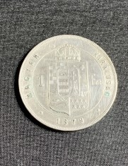 Moneda 1 forint 1879 Austro -Ungaria argint
