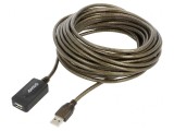Cablu USB 2.0 A-A 10m Negru