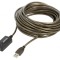 Cablu USB 2.0 A-A 10m Negru