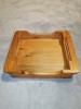 Tava din lemn de servire vechi vintage realizat manual Karl Holmberg Holmbergs Suedia cu maner