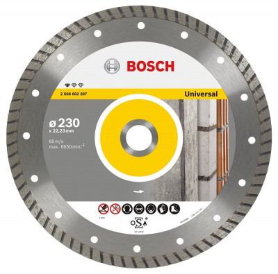 Bosch Professional Turbo disc diamantat 230x22.23x2.5x10 mm universal foto