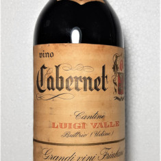 A 52 - vin Cabernet cantine Luigi Valle, cl 72 gr 12,5 recoltare 1966