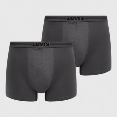 Levi's boxeri (2-pack) barbati, culoarea gri