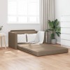 VidaXL Canapea Pat 2 &icirc;n 1 Cappuccino 124x71x78 cm Faux Leather