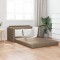 vidaXL Canapea Pat 2 &icirc;n 1 Cappuccino 124x71x78 cm Faux Leather