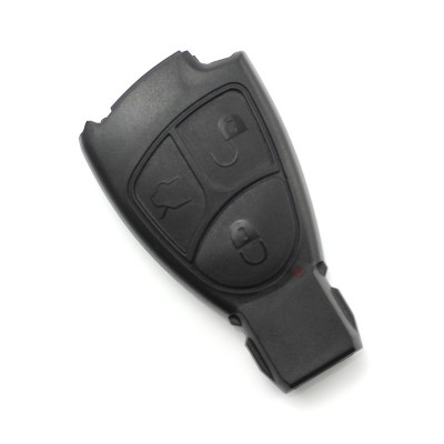 Carcasa cheie Mercedes Benz Carguard, 3 butoane, tip Smartkey, Negru foto