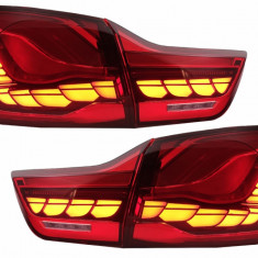 Stopuri OLED BMW Seria 4 F32 F33 F36 M4 F82 F83 (2013-03.2019) Rosu Clar cu Semnal Dinamic Secvential Performance AutoTuning