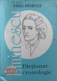 Mihai Eminescu - Dictionar Cronologic - Saluc Horvat, Editura Gutinul 1994, Biografii, 298 pagini