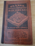 Planul si ghidul orasului Bucuresti - Mihai C. Pantea, Bucuresti,1923, DEDICATIE