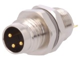 Conector M8 tată PIN 3 ne&icirc;ncapsulat soclu IP67 60V 2,5-3,5mm