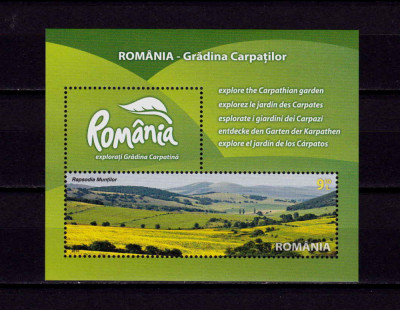 RO 2010 LP 1874 &amp;quot;Romania-Gradina Carpatilor&amp;quot; , colita 473 , MNH foto