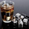 Set Cuburi Reutilizabile Din Oțel Inoxidabil, Argintiu, 4 Bucăți, Oem