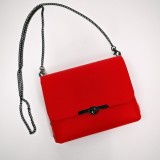 Cumpara ieftin Geanta dama din piele naturala, Mony, Rosie, imprimeu pisica de mare