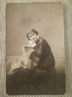 Foto veche 1914, Chișinău, text verso, Basarabia, format Carte Poștală foto