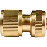 Conector cu stop Topgarden 400403, dimensiune 1/2, din alama