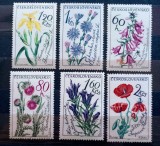Cehoslovacia 1964 flori,flora plante serie nestampilata