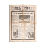 Publicația &bdquo;Universul&rdquo;, 21 iulie 1938 - &bdquo;Țara &icirc;și pl&acirc;nge regina&rdquo;