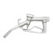Pistol transfer combustibil aluminiu debit 0-60L/min. presiune de lucru 1.8 bar