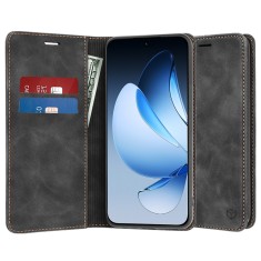 Husa piele Oppo Reno13 Techsuit Confy Cover, negru foto