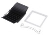 Radiator extrudat cu aripioare BGA negru 42.5mm