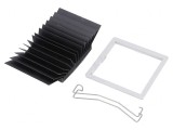 Radiator extrudat cu aripioare BGA negru 42.5mm