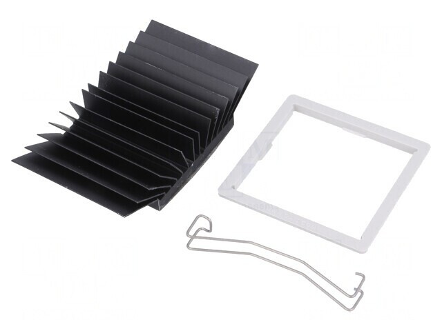 Radiator extrudat cu aripioare BGA negru 42.5mm