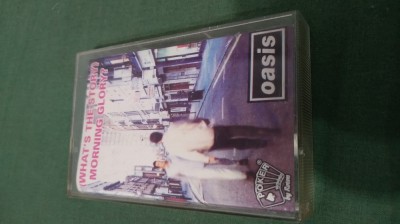 CASETA AUDIO OASIS -[WHAT &amp;#039;S THE STORU ] MORNING GLORY ? ORIGINALA FOARTE RARA !!! foto