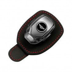 Suport auto ochelari BENTLEY - piele neagra ALCANTARA