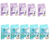 Set 10 absorbante umiditate 5 Lavanda si 5 Fresh Linen, 2500 gr, absoarbe umezeala pana la 1000 ml