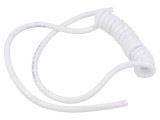 Cablu Spiralat Neecranat Alb 2x0,75mm2 300V/500V 0,1m