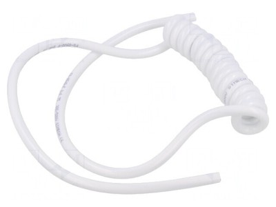 Cablu Spiralat Neecranat Alb 2x0,75mm2 300V/500V 0,1m foto