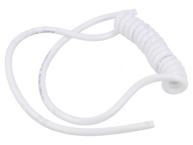 Cablu Spiralat Neecranat Alb 2x0,75mm2 300V/500V 0,1m