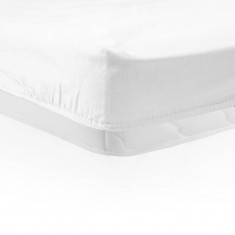 Cearceaf de pat cu elastic Heinner Home, 160x200 cm, bumbac, alb