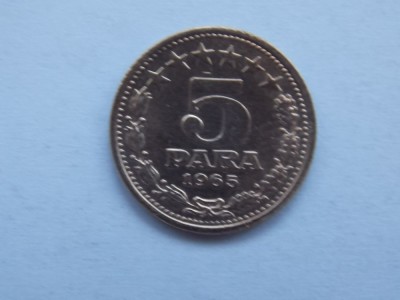 5 PARA 1965 IUGOSLAVIA foto