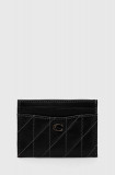 Coach carcasa din piele Essential Card Case culoarea negru