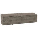Cutie de depozitare de grădină gri 220x50x58 cm Poly Ratan