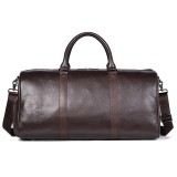Cumpara ieftin Geanta de calatorie, Jain GT2055, piele naturala, Maro