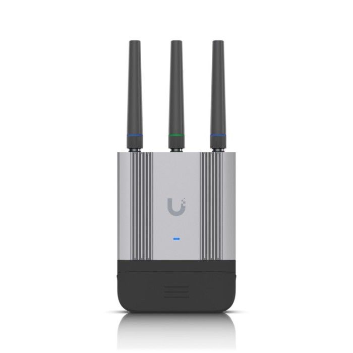 Ubiquiti UMR-Industrial. Router rețea celulară, Negru, Gri, Material carcasă: Aluminiu,