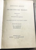 CRT10DE Carte veche Germana -Henrik Ibsen - Dramatische Werke (Opere Dramatice) Vol. II